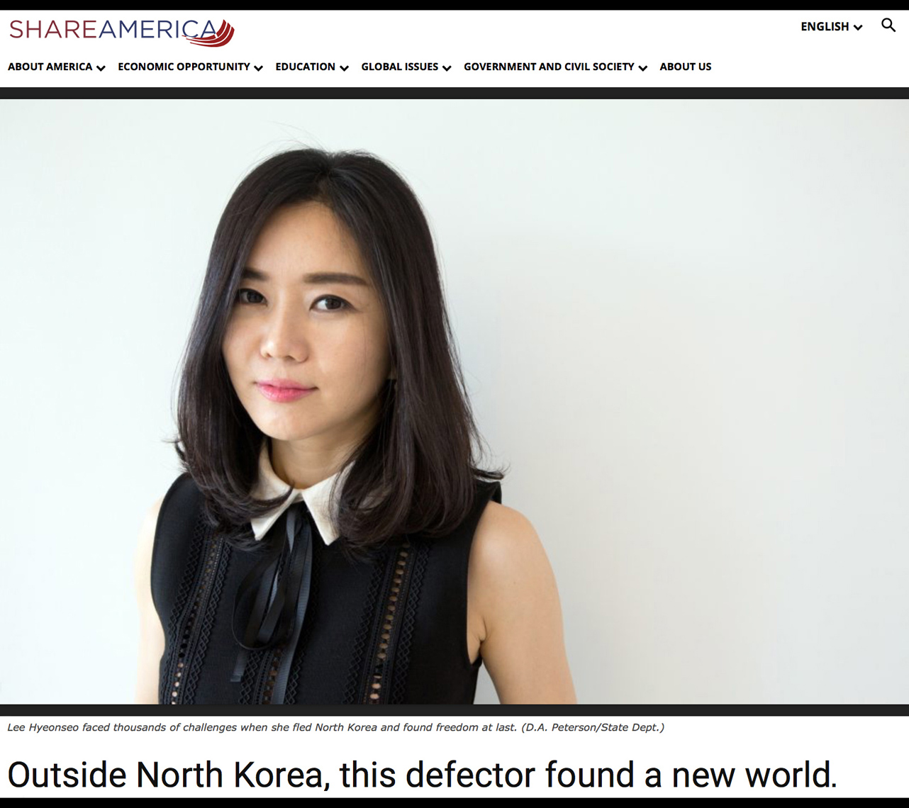 North Korean Defector Hyeonseo Lee